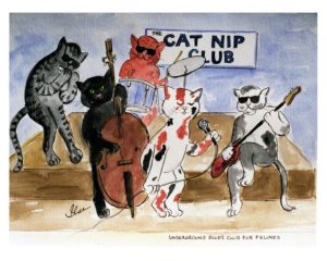 Catnip Club Art Print