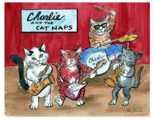 Charlie And The Cat Naps Art Print
